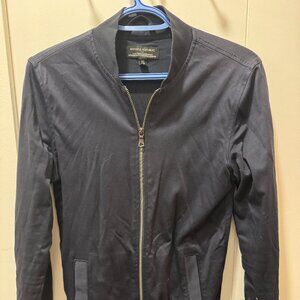 Banana Republic bomber sweater XS navy